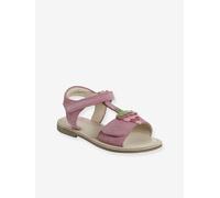 Sandales cuir scratchées enfant collection maternelle framboise 25