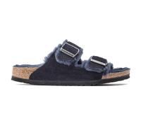 Sandales cuir suÃšde et peau lainÃ©e Birkenstock Arizona Bleu 45 Ãtroit