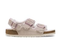 Sandales cuir suède femme Birkenstock Milano Shearling Rose 36