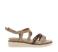 Sandales cuir talon compensé bas 37