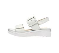 Sandales Cuir Tamaris Comfort - Blanc/Argent 40
