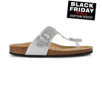 Geox Femme D Brionia K Tongs, argenté, 36 EU