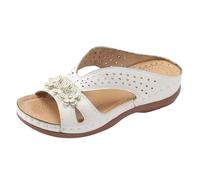 Sandales de bain pour femme pieds nus - Sandales robustes et élégantes pour femme - Convient pour l'aventure et les voyages - Avec semelle stable et bon maintien pour une marche sûre - Sandales plates