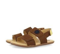 Sandales DE Couleur Cuir avec Accents Jaunes pour GARÇON ET Fille Cornwall