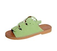 Sandales de gladiateur à lanières pour femme - Chaussures romaines plates - Bout carré - Lacets - Sangle de cheville - Confortable - Plat - Bout ouvert - Style décontracté - Pour l'été - Chaussures