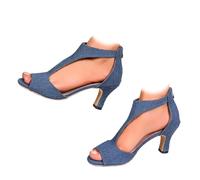 Sandales de gladiateur à talon bloc pour femme, chaussures à bout ouvert pour femme, talons hauts orthopédiques, chaussures de plage décontractées style bohème, 5, 10 UK Wide