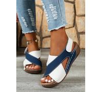 Sandales de gladiateur romaines pour femme - Plateforme - Sandales décontractées à bout ouvert avec sangles adaptées à la robe - Semelle antidérapante - Chaussures d'été tendance