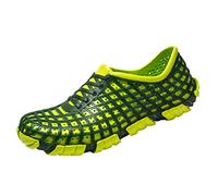 Sandales de plage pour homme - Bout fermé - Respirantes - Imperméables - Antidérapantes - Confortables - Pour le trekking et la natation, Vert, 40 2/3 EU