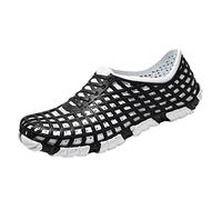 Sandales de plage pour homme - Bout fermé - Respirantes - Imperméables - Antidérapantes - Confortables - Pour le trekking et la natation, Noir , 41 1/3 EU