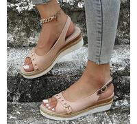 Sandales de Plate-Forme orthopédique pour Les Femmes 2025 Été habillées de Marche Confortable avec des Sandales de Coin de Support de Support Open à Orteil
