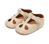 Sandales de printemps pour bébé - Chaussures creuses - Confortables - Chaussures de princesse - Antidérapantes - Doux - Respirantes - Décontractées - Pour bébé - En peau d'agneau, beige, 22 EU