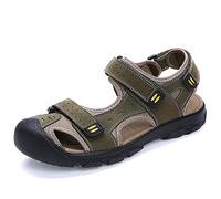 Sandales de randonnée for Hommes , Sandales de Sport for Hommes - Pantoufles rembourrées Confortables Chaussures Pratiques Sandale de Travail en Plein air (Color : Light Green, Size : 49 EU)