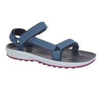 Sandales de randonnée pour femme en cuir Super Hike - LIZARD - Midnight blue / zinfandel red - Montagne 41