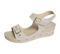 Sandales de randonnée pour femme - Sandales de sport confortables - Avec coussin d'air - Pour le sport - Élastiques - Vacances à la plage - Décontractées - Imperméables - Hiver, gris, 38 EU
