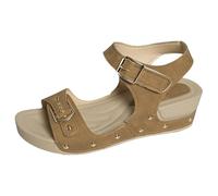 Sandales de randonnée pour femme - Sandales de sport confortables - Avec coussin d'air - Pour le sport - Élastiques - Vacances à la plage - Décontractées - Imperméables - Hiver, kaki, 41 EU