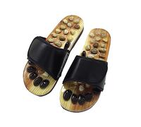 Sandales de réflexologie plantaire revitalisant les pieds avec pantoufles en pierre de massage respectueuses de l'environnement Chaussures légères pour soulager la douleur de la voûte plantaire et
