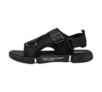 Sandales de sport d'été pour homme avec sangles réglables et semelle confortable, Noir , 42 1/3 EU
