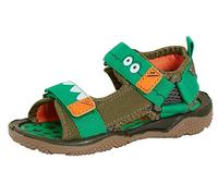 Sandales de sport en crocodile pour enfants - Facile à fixer - À bout ouvert - Chaussures d'été - Vert - Vert, 23 EU