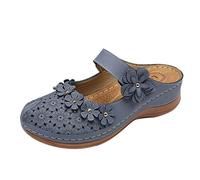 Sandales De Sport Femme D'été Bout Fermé Sandales De Marche Soutien Respirant Confortable Randonnée Randonnée Randonnée Pantoufles Réglable Plage Bandeaux Plantaire Sandales, gris, 38 EU