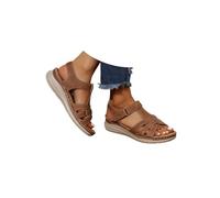 Sandales de sport orthopédiques pour femme Plateforme d'été Sandales orthopédiques de sport Confortables Mode Fête Sandales compensées flexibles Trekking Tongs Plage Marche Randonnée 2025, 5 marron