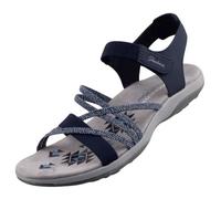 Sandales de trekking Skechers Femme Bleu - Modèle 163193-NVY - Bandes élastiques - Talon plat 2cm 41