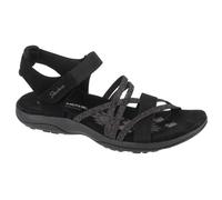 Skechers Sandales Reggae Slim - Bandes élastiques, talon plat 2 cm - Noir 38