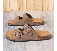 Sandales décontractées à double boucle pour hommes, de la saison de printemps à l'été, antidérapantes, convenant pour la marche intérieure et extérieure, avec des brides ouvertes EUR36,EUR37,EUR38,EUR