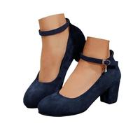 Sandales décontractées élégantes pour femme avec talon épais, parfaites pour un usage quotidien et associées à un jean pour un ajustement confortable, noir foncé, 37.5 EU