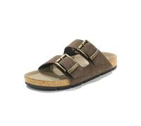 Sandales décontractées en cuir avec semelle en caoutchouc - 223907-410 pour homme, marron, 40 EU