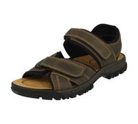 Rieker Homme Sandales 25051,Monsieur Sandales de Trekking,Sandales d'outdoor,Sandales de Sport,Double Fermeture Velcro,tabak/27,45 EU / 10.5 UK