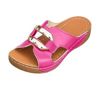 Sandales d'été 2026 tendance ultime avec bande d'orteils pour les tenues estivales de plage - Sandales compensées légères à enfiler avec talon haut idéal pour les jours de détente et les activités de