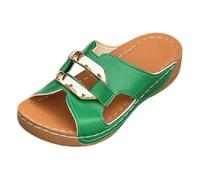 Sandales d'été 2026 tendance ultime avec bande d'orteils pour les tenues estivales de plage - Sandales compensées légères à enfiler avec talon haut idéal pour les jours de détente et les activités de