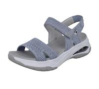 Sandales D'Été À Talons Wedge En Textile Tricot Sport Pour Femmes - W3152