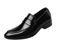 Sandales d'été décontractées pour homme - Sandales basses en cuir - Chaussures de travail respirantes antidérapantes - Confortables - Légères - Semelle souple - Noir - Pour marcher - Mariage - Outdoor