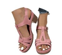 Sandales d'été élégantes et ouvertes pour femme - Chaussures de yoga confortables - Mode - Léger - Antidérapantes - Sandales d'été réglables - Semelle orthopédique antidérapante