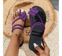 Sandales d'été minimalistes à motif floral pour femmes, plates, sandales en plastique amovibles pour l'intérieur, plage, plages d'Hawaii, tongs pour étudiantes EUR35,EUR36,EUR37,EUR38,EUR39,EUR40,EUR4