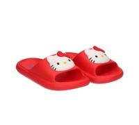 Sandales d'été pour enfants 100% EVA, semelle légère et flexible, design 3D sur le dessus de la plage, la piscine et cadeau, rouge, 26/27 EU