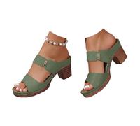 Sandales d'été pour femme 2026, talons hauts épais, fleurs avec bouche de poisson, sandales d'été habillées décontractées avec sangle de cheville ajourée, sandales compensées légères, chaussures d'été