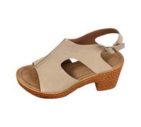 Sandales d'été pour femme avec talon pour hallux valgus avec talons hauts Chaussures de danse élégantes avec sangle à la cheville Sandales de demoiselle d'honneur respirantes pour mariage et bureau