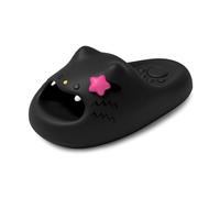 Sandales d'été pour femme et homme - Pantoufles en EVA avec motif chat - Doux et léger - Pantoufles de plage - Imprimé chat 3D - Sabots de jardin - Sandales à plateforme