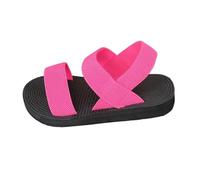 Sandales d'été pour femme - Pieds larges - Élégantes - Sandales d'été à plateforme - Sandales de plage - Sandales plates - Sandales plates - Sandales pieds nus - Orthopédiques, 002 rose clair, 42 EU