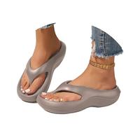 Sandales d'été pour femme tongs femme mode orthopédiques d'été confortables cuir support arc plantaire flip flop douche plage piscine ouvert mer léger élégant pantoufles antidérapantes caoutchouc