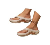 Sandales d'été pour femme tongs femme mode orthopédiques d'été confortables cuir support arc plantaire flip flop douche plage piscine ouvert mer léger élégant pantoufles antidérapantes caoutchouc