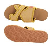Sandales d'été pour Femmes Hallux Valgus à Gros Orteil Pantoufles Orthopédiques Confortables Chaussures Plates Antidérapantes Nu Pieds Bout Ouvert Sandales en Maille (01-5-Yellow, 36)