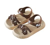 Sandales d'été pour fille - Sandales de plage - Sandales d'été - Sandales en cuir - Chaussures de bain - Chaussures pieds nus - Chaussures confortables - Chaussons légers - Chaussures de loisirs
