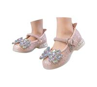 Sandales d'été pour filles, semelle souple, ornées de cristaux, chaussures de plage décontractées (33 Big Kids)