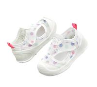 Sandales d'été pour petite fille, taille 8, baskets mignonnes respirantes en filet pour apprendre à marcher, sandales à lanières collantes, pantoufles ours pour bébé, a, 22 EU
