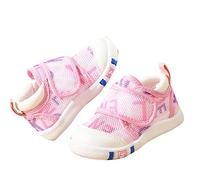 Sandales d'été pour petite fille, taille 8, baskets mignonnes respirantes en filet pour apprendre à marcher, sandales à lanières collantes, pantoufles ours pour bébé