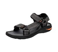 Sandales d'extérieur à séchage rapide pour homme - Légères et imperméables - Sandales orthopédiques - Pour le trekking et la randonnée, gris, 44 EU