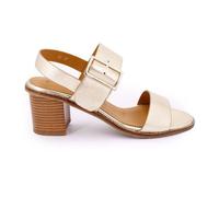 Sandales doré en cuir boucle cheville talon 7cm Femme PIERRE CARDIN 37